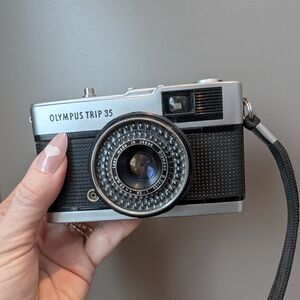 Olympus Trip 35 Black and Silver Camera